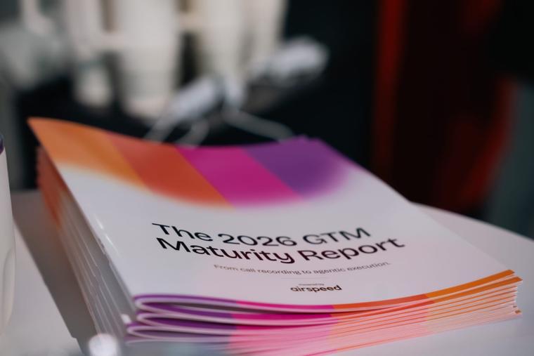 The 2026 GTM Maturity Report A stack of printed copies of The 2026 GTM Maturity Report