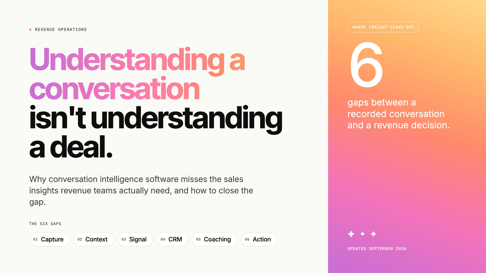Why Conversation Intelligence Software Misses Sales Insights