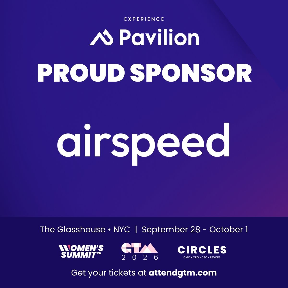 Airspeed Sponsors Pavilion's GTM2026