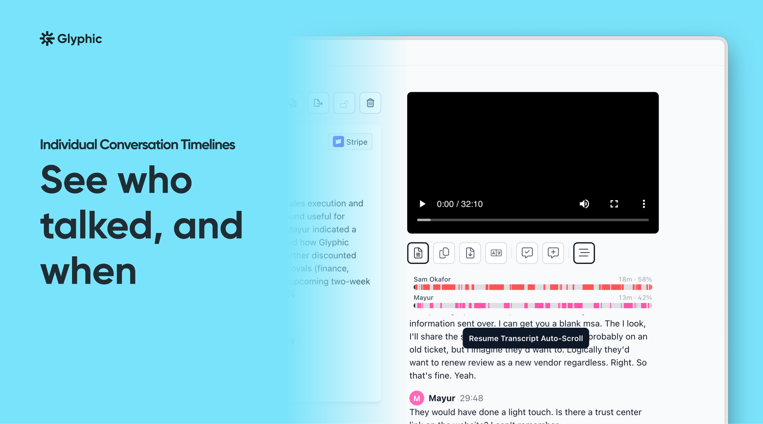 Individual Conversation Timelines | See who talked, and when