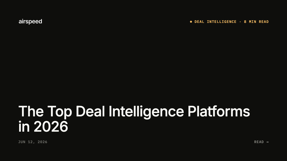 The Top Deal Intelligence Platforms in 2026