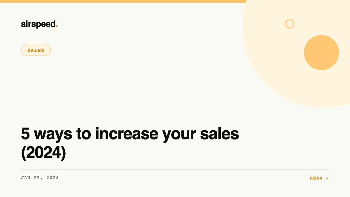 5 ways to increase your sales (2024)